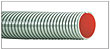 Abrasive resistant polyurethane-lined suction/discharge hose for use under heavy duty circumstances, where kink-proof and relativily light-weight applications are requested.