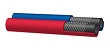 Red and blue twin-weld hose, ageing and abrasion resistant, smooth SBR/EPDM rubber hose designed for welding gas equipment, cutting and allied processes EN3821 - previously EN559