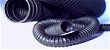 Tough and durable black thermoplastic ducting supported on polymer coated wire helix with good resistance to oil, fuel, chemical, ozone, ultraviolet and weathering.